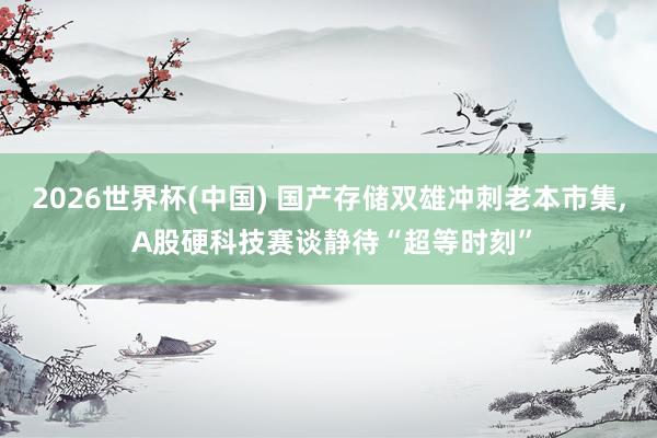 2026世界杯(中国) 国产存储双雄冲刺老本市集， A股硬科技赛谈静待“超等时刻”