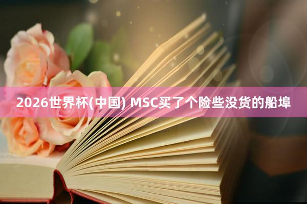 2026世界杯(中国) MSC买了个险些没货的船埠