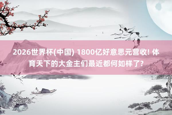 2026世界杯(中国) 1800亿好意思元营收! 体育天下的大金主们最近都何如样了?