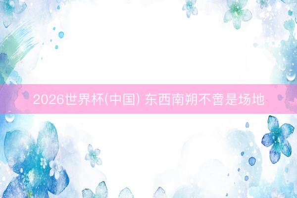 2026世界杯(中国) 东西南朔不啻是场地