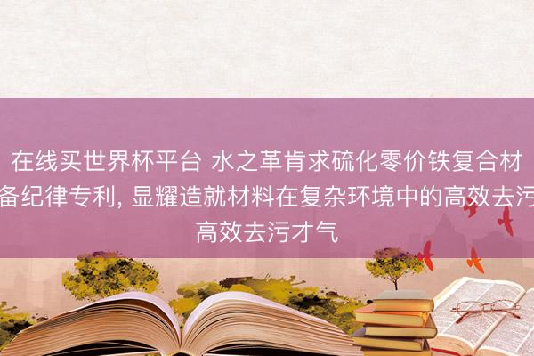 在线买世界杯平台 水之革肯求硫化零价铁复合材料制备纪律专利, 显耀造就材料在复杂环境中的高效去污才气